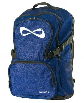 Sac NFINITY Blue Sparkle Bleu Pailleté Logo Blanc