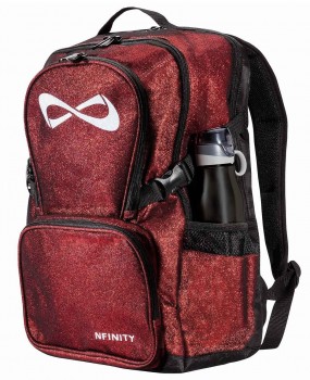 Sac NFINITY Red Sparkle Rouge Pailleté Logo Blanc