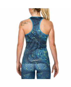 Débardeur Bleu WORKOUT EMPIRE Loose High performance SKY