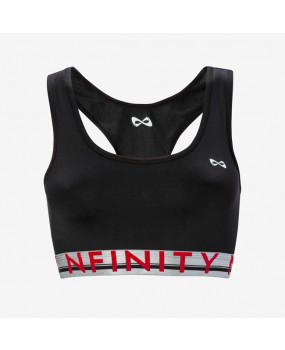 Brassière noire NFINITY Silver Flex Bra Argent/ Rouge