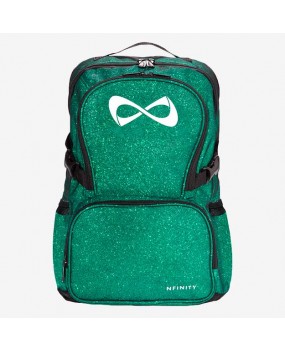 Sac NFINITY Green Sparkle Vert Pailleté Logo Blanc