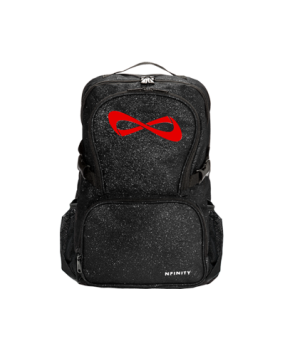 Sac NFINITY Black Sparkle Noir pailleté logo Rouge