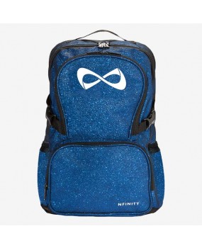 Sac NFINITY Blue Sparkle Bleu Pailleté Logo Blanc