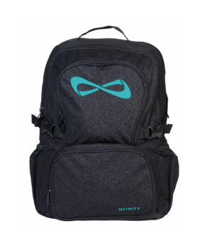 Sac NFINITY Black Sparkle Noir Pailleté logo Teal