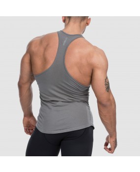 Débardeur Stringer Gris Uni Workout Empire